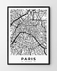 plakaty Plakat Paris Paris Paryż mapa