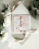 kartki scrapbooking Kartka ślubna pastelowa pudrowy róż kwiaty dla młodej pary na ślub