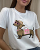 t-shirt damskie T-shirt Jamnik