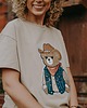 t-shirt damskie T-shirt oversize Kowboj Teddy dla mamy