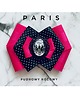 broszki Kolekcja PARIS  z grafiką retro w stylu francuskim