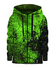 bluzy dla chłopców Bluza Zamek Chłopiec DR.CROW Green Wall