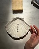 mydelniczki Ceramiczna Mydelniczka z Odpływem Muszelka Muszla Pearl White