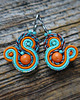kolczyki soutache Małe kolczyki sutasz