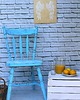 krzesła Błękitne krzesło, shabby chic, vintage, skrzydła
