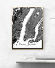 plakaty Plakat New York mapa
