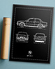 plakaty Plakat Legendy Motoryzacji - BMW 318i