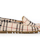 półbuty damskie SKÓRZANE MOKASYNY ZAPATO 001 BEŻ KRATKA