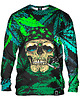 bluzy męskie Bluza Bez Kaptura Męska DR.CROW Cannabis Skull G