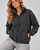 bluza bez kaptura damska Bluza  Na Zamek ,,IGA " Grafit