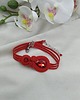 bransoletki soutache Bransoletka sutasz, czerwona bransoletka, soutache