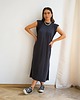 sukienki midi damskie SUKIENKA NOBLE MODAL navy