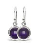 kolczyki srebrne Aura - Srebrne kolczyki z ametystem