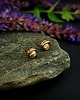 kolczyki wire wrapping Kolczyki sztyfty z cytrynem