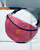 saszetka nerka Nerka / torebka z weluru Mili Belt Bag M - różowa