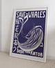 plakaty Plakat Vintage Retro Whale