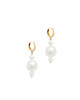 kolczyki pozłacane Kolczyki srebrne Ilsa Pearl Earrings / perłowe 
