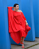 sukienki midi damskie New   SUKIENKA Asymetric red