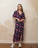 sukienki midi damskie Sukienka kopertowa Mia orchidea