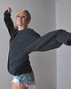 bluza bez kaptura damska Bluza Puffy Antracyt