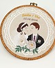 Ślub - inne Haft ślubny w oprawie 20 cm,pamiątka ślubna, podziękowania ślubne 43
