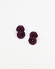 kolczyki soutache Oberżyna małe kolczyki wkrętki / sztyfty