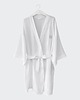 szlafroki damskie Muślinowe kimono białe