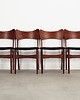 krzesła Komplet czterech krzeseł tekowych, duński design, lata 60, produkcja: Dania