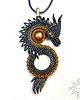wisiory Orishann, wisior ze smokiem, beading