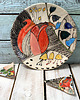 patery i talerze malowane talerze -  Boski Tulipan /24 cm