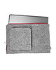 etui na laptopa ETUI Z FILCU na laptopa czerwony zamek