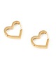 kolczyki - inne Pozłacane kolczyki Love