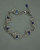 bransoletki wire wrapping Bransoletka regulowana niebieski apatyt wire wrapping