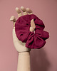 gumki do włosów Scrunchie  czerwone wino