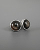 kolczyki srebrne Kolczyki z obsydianem, srebro