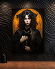 plakaty Portret Czarownicy - Plakat - Druk - Czarownica, Wiedźma, Halloween #22