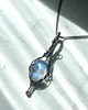 wisiory Elegancki miedziany wisiorek styl fantasy