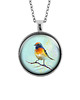wisiory Medalion - Kolorowy ptak - duży