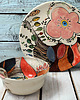 patery i talerze malowane talerze -  Boski Kwiat /24 cm