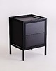 regały i półki Regał stolik nocny z szufladami SKAP BLACK 1R1 DRAWER x2 - czarny