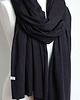 szale damskie Szal bawełniany damski, duży szal szalik damski CZARNY