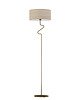 lampy podłogowe Skandynawska lampa stojąca z fornirowym kloszem MORONI ECO