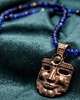 naszyjniki - inne "Słońce przywdziałem" - Naszyjnik z brązu na na naturalnych kamieniach