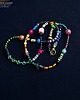 korale Długi bajecznie kolorowy naszyjnik Boho drobne koraliki prezent handmade