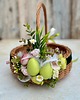 koszyki wielkanocne Wielkanocny koszyczek na święconkę, koszyczek z dekoracją