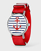zegarki damskie Zegarek - Kotwica - czerwony, nylonowy