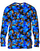 bluzy męskie Bluza Bez Kaptura Męska DR.CROW Blue Leaves