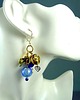 kolczyki szklane Kolczyki boho ze szkła weneckiego i mosiądzu oryginalny PREZENT handmade