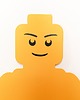 naklejki ścienne do pokoju dziecka Tablica magnetyczna LEGO Ludzik klocek