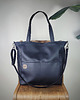 torby na ramię Lazy bag Pocket  torba czarna ekoskóra oversize